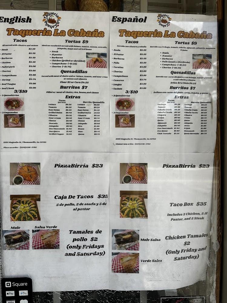 Taqueria La Cabana Menu image 3